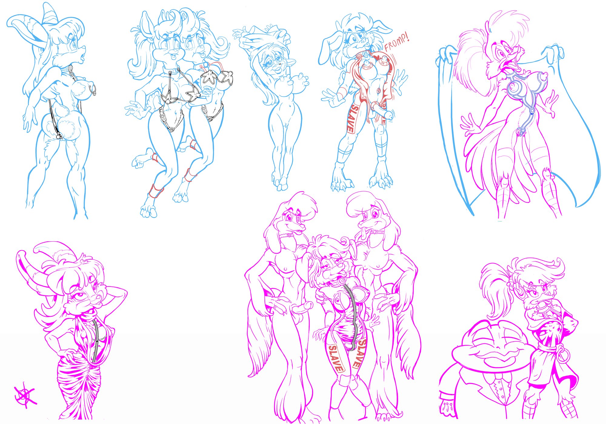 Conga Line Of Cuties by Steve Martin, Finished