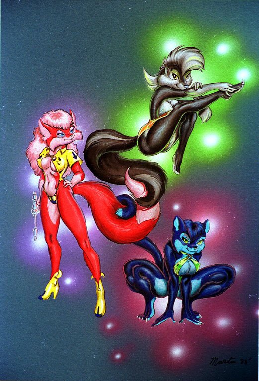 Furry Trio by Steve Martin, Finished
