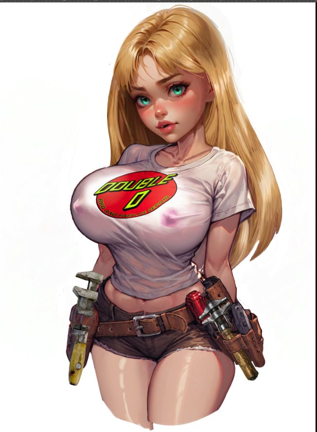 Miss Buxom Fin by Steve Martin, Finished