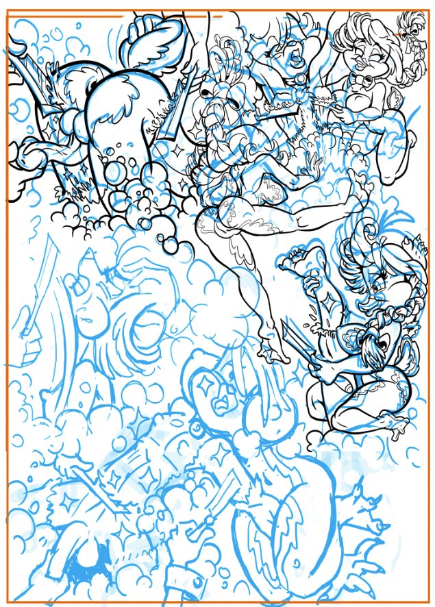 New Ink Page Ruff by Steve Martin, Sketch