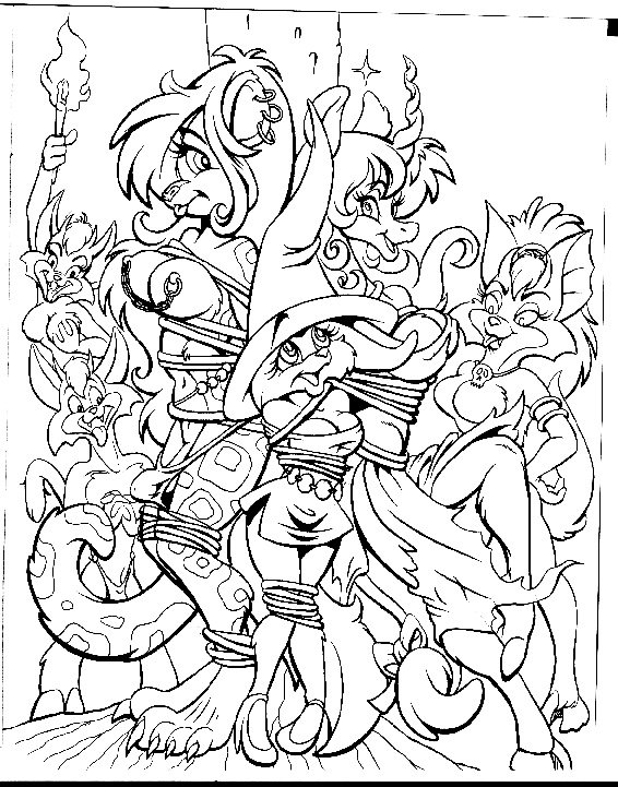 Uni,Witch,Slavecat by Steve Martin, Sketch